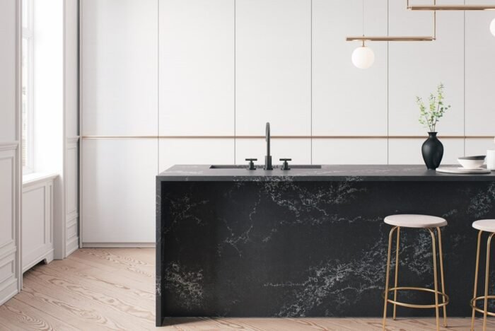 Empira Black 5101 Caesarstone kwartscomposiet keukenblad - Afbeelding 3