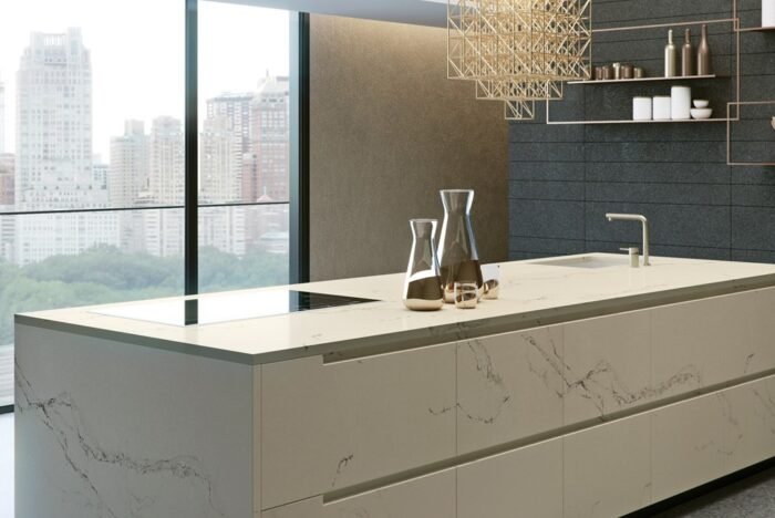 Statuario Nuvo 5111 Caesarstone kwartscomposiet keukenblad - Afbeelding 4