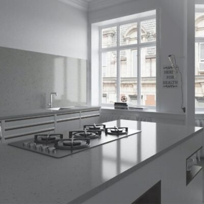 Posidonia Green Silestone composiet keukenblad