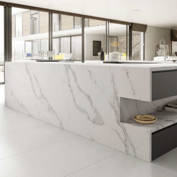 Silestone composiet keukenblad Classic Calacatta - Afbeelding 2