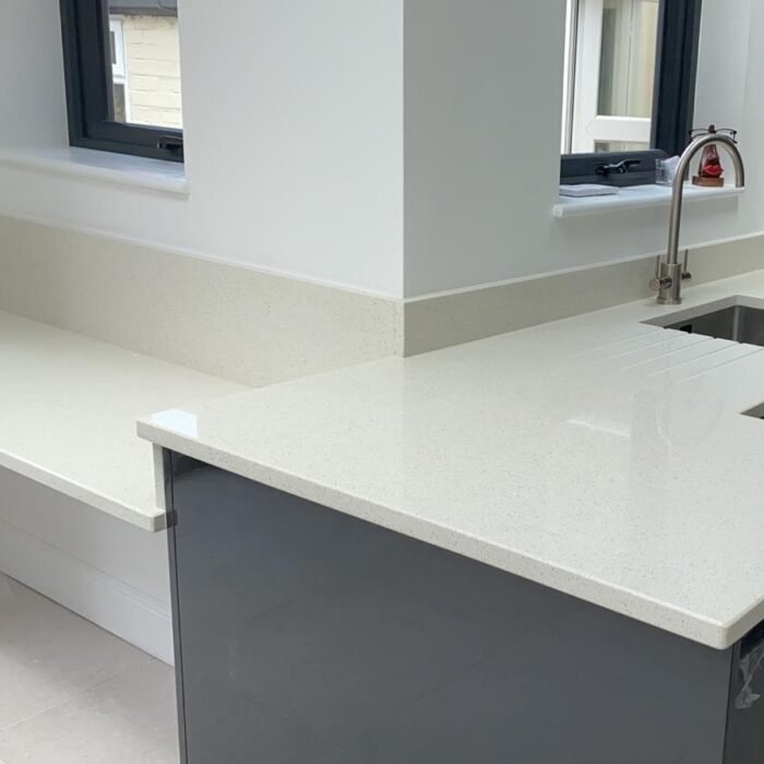 Composiet keukenblad unistone bianco galactica