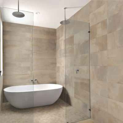 Keramische tegel Disk Beige