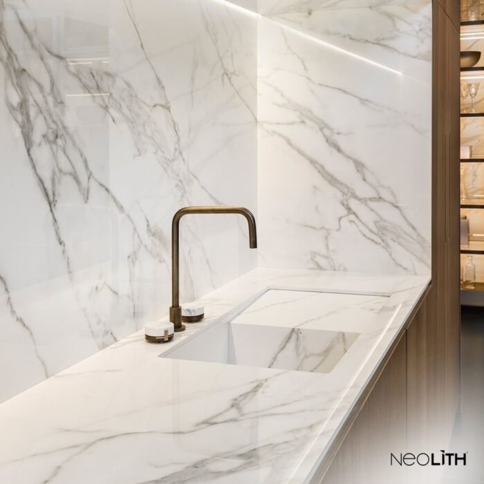 Neolith keramiek Calacatta Silk keukenblad - Afbeelding 7