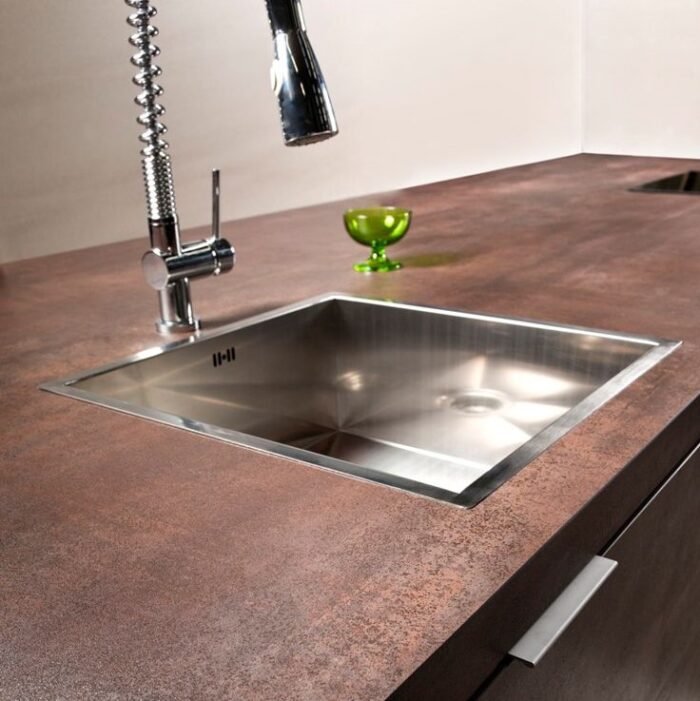 Neolith Iron Corten Satin keramiek keukenblad - Afbeelding 4