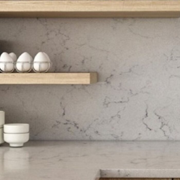 Unistone Valley White composiet keukenblad (velluto) - Afbeelding 5