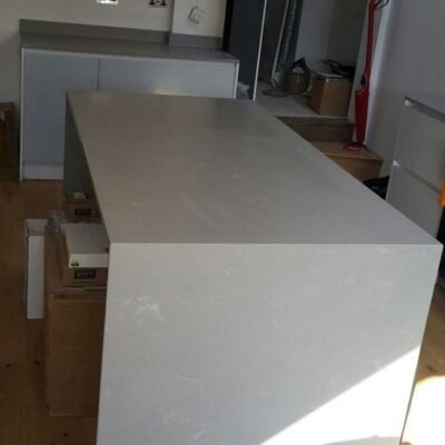 Unistone Grey Savoye kwartscomposiet keukenblad