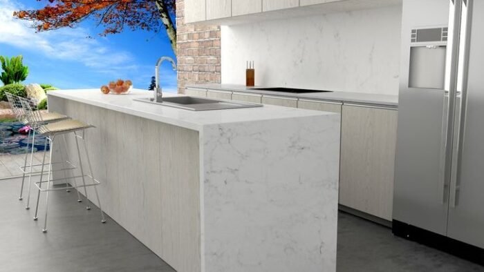 Unistone onyx kwartscomposiet keukenblad - Afbeelding 5