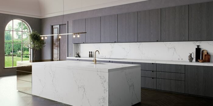 Composiet Keukenblad Noblesse white gold