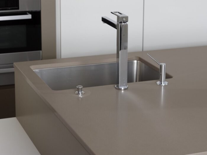 Driesco Keukenblad premium cube brown