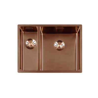 lorreine 1534sp dubbele spoelbak copper