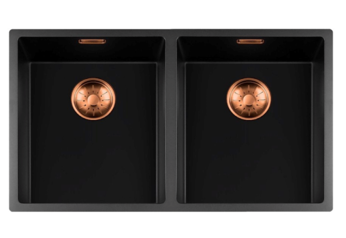 lorreine 3434bq copper spoelbak