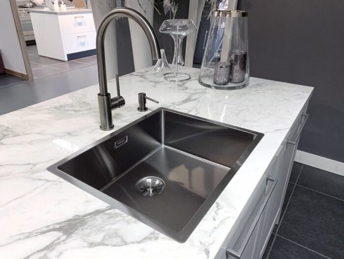 lorreine-40sp gunmetal enkele spoelbak