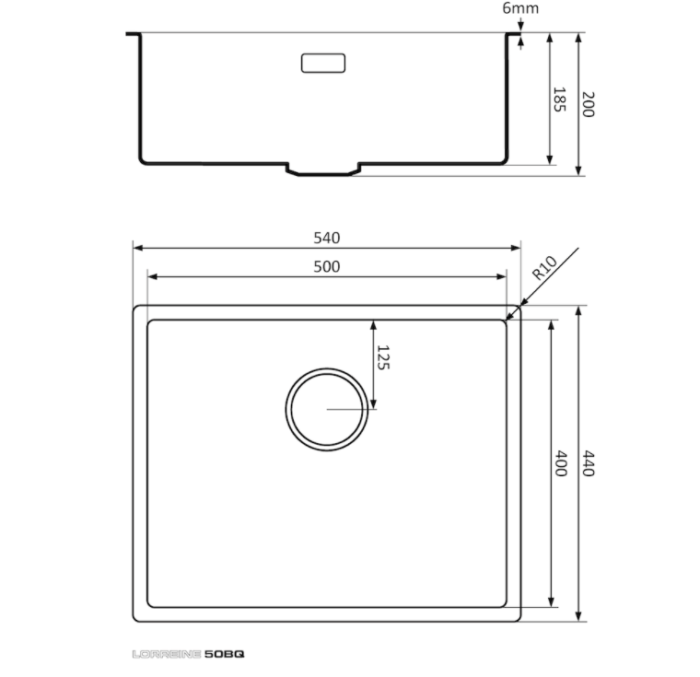 lorreine 50bq spoelbok