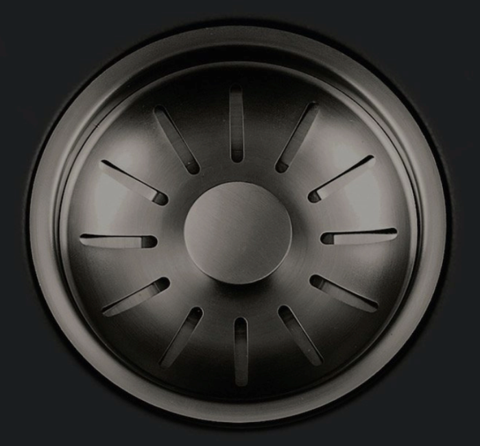 RVS Series Spoelbak Lorreine Black Series Black Quartz Gun Metal plug 55BQ - Afbeelding 3