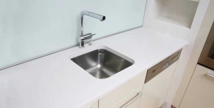 Technistone Crystal Polar White Keukenblad