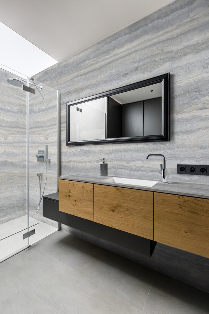 Keramiek keukenbladen Travertino Silver Mediterraneo