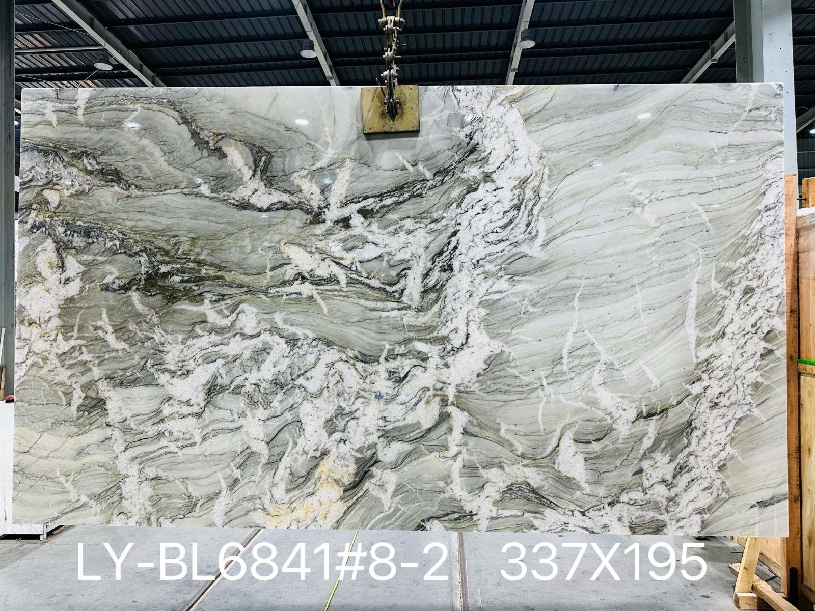 Kwartsiet keukenblad mont blanc