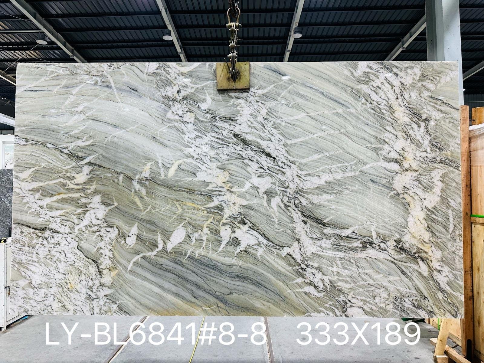 Kwartsiet keukenblad mont blanc