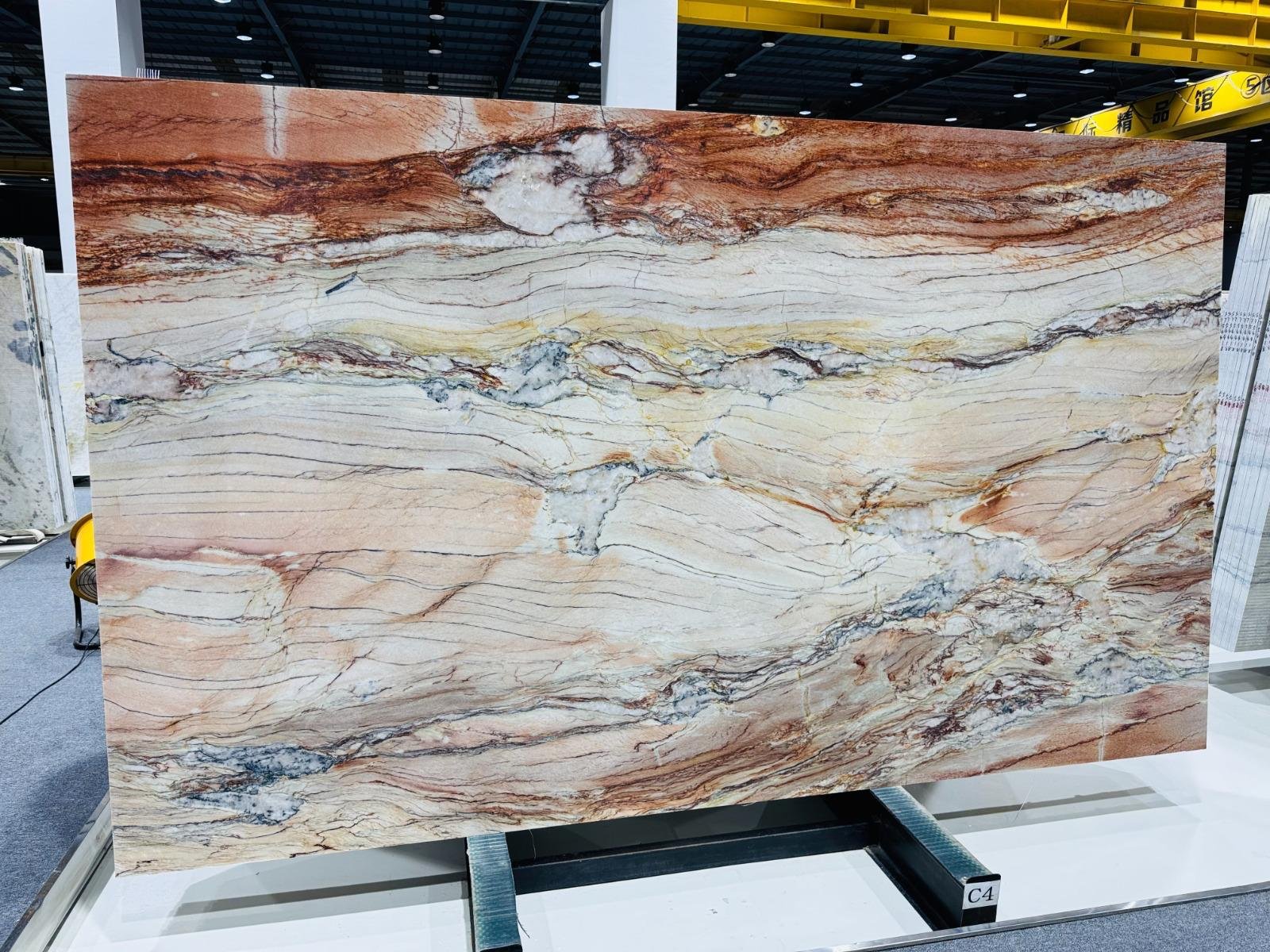 kwartsiet keukenblad Rood