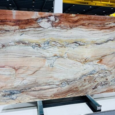 kwartsiet keukenblad Rood
